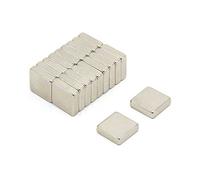 Magnetastico | 20 aimants en néodyme N52 à la forme carrée 10x10x4 mm | Magnet pour réfrigérateur Aimant tableau magnétique Aimant puissant permanent Magnets pour panneau blanc Aimants carré