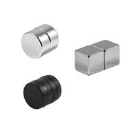 Magnetastico | 6X Aimants Tableau magnétique en Verre néodyme N52 | Set d'aimants pour paroi en Verre magnétique & Tableau en Verre magnétique | Aimant de Bureau, Aimant de Disque, Magnet Cubes