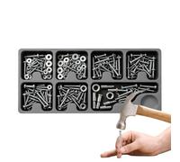 Magnetic Parts Tray - Compartment Space Saving Small Storage Box | Magnet Small Parts Screws Holder for Bolt Pin Home Garage Workshop Men Mechanic Technician