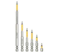 Magnetic Screwdriver Bits - Lot de 6 forets magnétiques en d'acier K5 - Anti-Slip Screwdrivers Bits, Power Tools for Replace System Case Removal Home Users Business Users