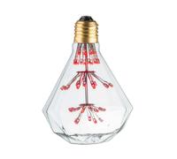 Magneticland Ampoule LED décorative E27 diamant rouge
