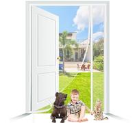 Magnétique Moustiquaire Porte 80x200cm Blanc Adsorption Magnétique Rideaux Anti Mouche avec Bandes Magnétiques Fermeture Automatique Installation Facile pour Couloirs