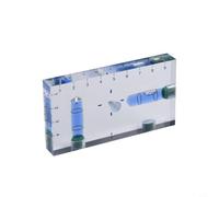 Magnétique pour Torpedo Level 95mm Transparent pour Niveau à bulle avec Règle Bord pour Plumb et Mesure d'Angle Outil de Poche Bleu