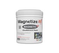 Magnetize-It! Peinture magnétique extra forte et peut être peinte pour craie et aimant (gris, 1000 ml) - Peinture tableau magnétique pour environ 3 m² - Peinture murale magnétique - Peinture murale