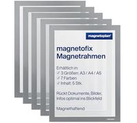 Magnetoplan 1130301 magnetofix Cadres magnétiques DIN A4 gris 5 pc(s)
