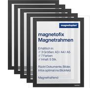 magnetoplan 1130312 magnetoplan Cadre magnétique magnetofix, A4, noir