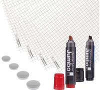 magnetoplan 1227302 magnetoplan Kit de démarrage pour flipchart, 11 pièces