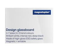 magnetoplan 13403000 snowboards, magnétique, 800 x 600 mm, briliant Design en verre blanc