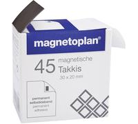 magnetoplan Bande magnétique 15503 rectangulaire 20 x 30 x 0,75 mm noir 45 pc(s)