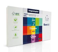 magnetoplan carte de modération Set I 117501501 200x100mm assorti. 3x250p.