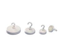 Magnetoplan Crochet magnétique (Ø) 47 mm rond, avec crochets blanc 1 pc(s) 52647