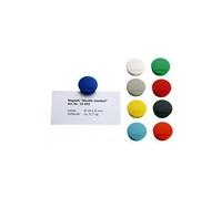 E/D/E Magnet D30mm, lot de 10, force d’adhérence 700g, bleu foncé Quantité:1