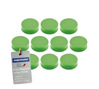 magnetoplan Ergo aimants Large, diamètre : 34 x 12,5 mm-Lot de 10 Vert mai
