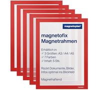 Cadre d'affichage magnétique, format A3, rouge