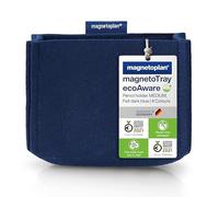 magnetoplan magnetoTray ecoAware Medium, pot à crayons magnétique en feutre, 13 x 10 x 6 cm, pot à crayons bleu en bouteilles de PET recy s