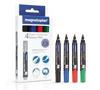 HOLTZ MAGNETOPLAN Marqueur tableau bleu/vert/rouge/noir, trait L 1,5-3 mm, pointe ronde Quantité:1