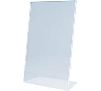 magnetoplan Présentoir de table acrylique 210 x 297 mm DIN A4 vertical incliné transparent