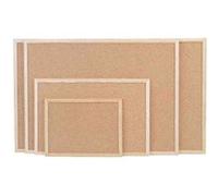 Magnetoplan - tableau en liège avec cadre en bois, (l)400 x (h)300 mm, en liège presse de haute valeur, pour punaiser les notice G