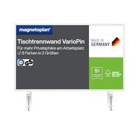 magnetoplan VarioPin Séparateur de table, en feutre gris, 800 x 500 mm