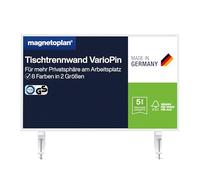 magnetoplan VarioPin Séparateur de table, tableau blanc/feutre, largeur 800 mm, bleu foncé