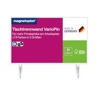 magnetoplan VarioPin Séparateur de table - Tableau blanc/feutre - Largeur 800 mm - Rose