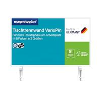 magnetoplan VarioPin Séparateur de table, tableau blanc/feutre, largeur 800 mm, turquoise
