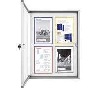 magnetoplan Vitrine d'affichage CC 6 x DIN A4 extérieur / intérieur