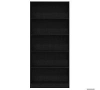 Magnifique Bibliothèque chêne noir 80x24x176 cm bois d'ingénierie - design polyvalent - pour maison - Marron 25.25 kg 2026_674124