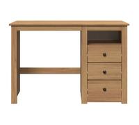 Magnifique Bureau PANAMA 112x45x75 cm bois massif de pin - design polyvalent - pour maison - Brun 19.7 kg 2026_370456