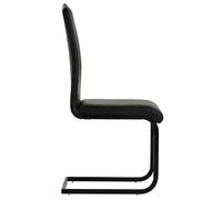 Magnifique Chaises à manger cantilever - 4 pcs - noir similicuir - design polyvalent - pour maison - Noir 24.26 kg 2026_828167