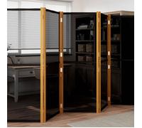 Magnifique Paravent intérieur Noir Cloison de séparation - design mobile - 6 panneaux Noir 420x180cm CL9878586