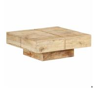 Magnifique Table basse élégante - Meuble de salon - ZENCORE - Table à café - 80x80x28cm Bois de manguier massif M4754844