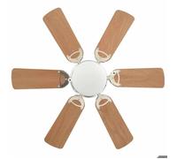 Magnifique Ventilateur de plafond orné avec lumière 82 cm Marron clair - design polyvalent - pour maison - Brun 4.56 kg 2026_268599