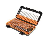 Magnusson Coffret embouts 85 pièces SCS38 | Coffret 85 pièces - embouts S2, assortiment de profils, poignée T, porte-embouts magnétique.
