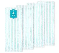 Magpixel Leifheit Lot de 4 serpillères de rechange pour balai serpillère Leifheit XL Micro Duo/Cotton Plus, en microfibre, très absorbante, sans effort, pour tous les sols
