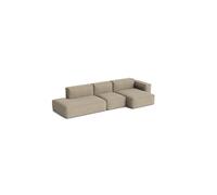 HAY Canapé Mags Soft Low Armrest 2.5 places combinaison 3 Linara beige. orienté à droite. housse amovible