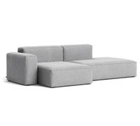 Mags Soft Sofa Low 2,5-places Combination 3 avec accoudoir à gauche Hay tissu Hallingdal 130 avec couture beige - 5710441373124