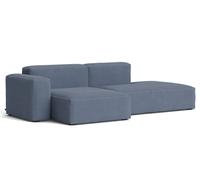 Mags Soft Sofa Low 2,5-places Combination 3 avec accoudoir à gauche Hay tissu Linara 198 avec couture beige - 5710441372745