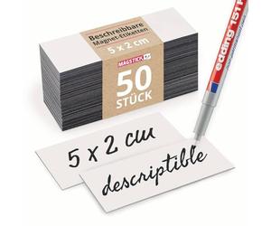 Magstick Lot de 50 Bandes Magnétiques 5 x 2 cm - mag167