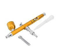 MAGT Aérographe, Double Action Gravité Airbrush Pistolet Peinture Aerographe Artistique par Pulvérisation Tatouages Ongles Outils Kit (Jaune)