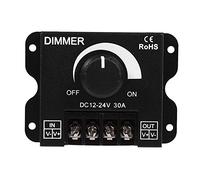 MAGT Variateur d'intensité LED, 12V-24V Variateur 30A Réglable Luminosité Lampe Bande Pilote Alimentation Contrôleur Alimentation Fonctionnement Manuel for Lumières LED
