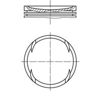 MAHLE 063 55 00 : Piston pour ALFA ROMEO SPIDER (916S), 156 (932), 156 Sportwagon (932), 166 (936), GTV (916C)