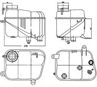 MAHLE CRT 120 000S Vase d'expansion, liquide de refroidissement