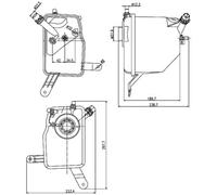 MAHLE CRT 205 000S Vase d'expansion, liquide de refroidissement pour BMW