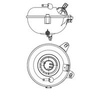 MAHLE CRT 21 000S Vase d'expansion, liquide de refroidissement pour AUDI,SEAT,SK