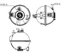 MAHLE CRT 223 000S Vase d'expansion, liquide de refroidissement pour BMW