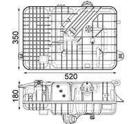 MAHLE CRT 236 000P Vase d'expansion, liquide de refroidissement pour MERCEDES-BE