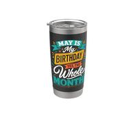 Mai, c'est mon anniversaire, oui, tout le mois Gobelet isotherme en acier inoxydable double paroi