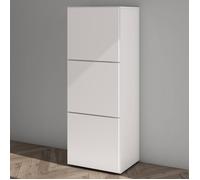 Mai & Mai Armoire à Chaussures Commode à Chaussures Entrée avec 3 Compartiments Meuble à Chaussures Blanc Mat 45x36x120 cm ACH2