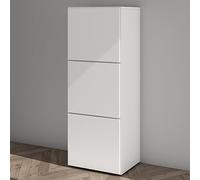 Mai & Mai Armoire à Chaussures Commode Entrée Blanc Mat | Meuble de Rangement à Chaussure, Commode à Chaussures, avec 3 Compartiments, Range-Chaussures, 45x36x120cm, ACH2